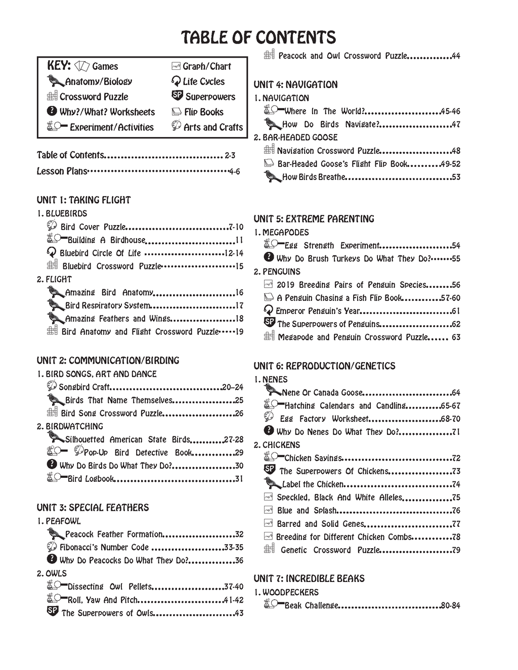 The Puzzling Superpowers of Birds Workbook